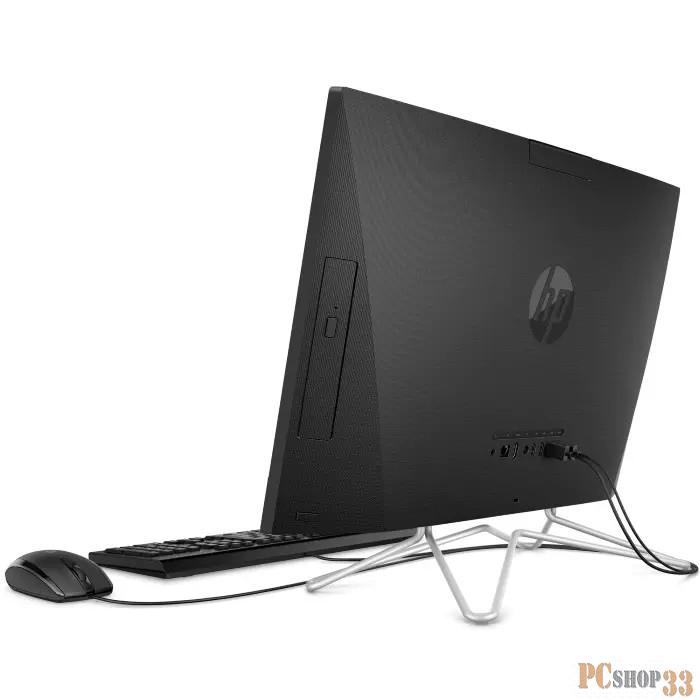 Моноблок HP 24-df1004ur NT 23.8 FHD(1920x1080) Core i5-1135G7, 4GB DDR4 2666 (1x4GB), SSD 256Gb, Intel Internal Graphics, noDVD, kbd&mouse wired, HD Webcam, Jet Black, FreeDOS, 1Y Wty