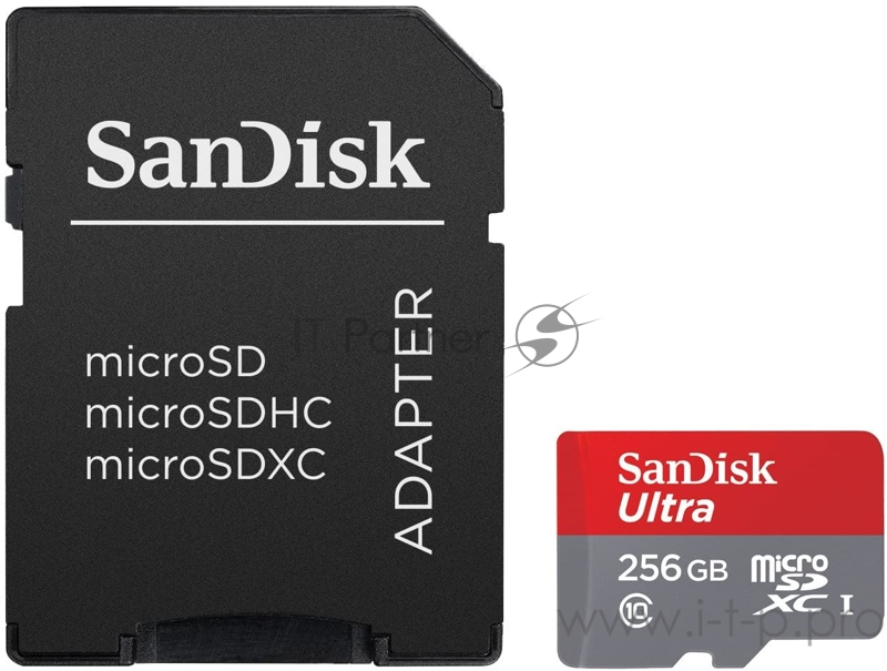 Карта памяти MICRO SDXC 256GB UHS-I W/A SDSQUA4-256G-GN6MA SANDISK