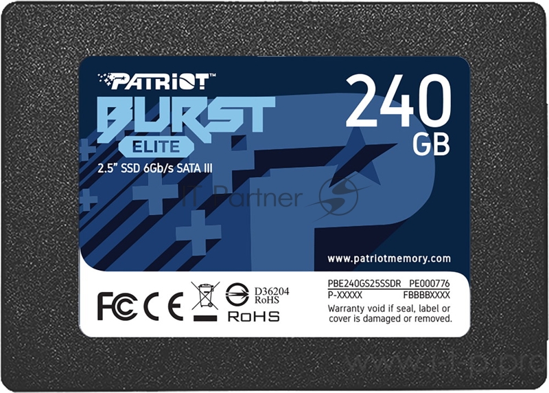 Жесткий диск SSD SATA2.5 240GB BURST PBE240GS25SSDR PATRIOT