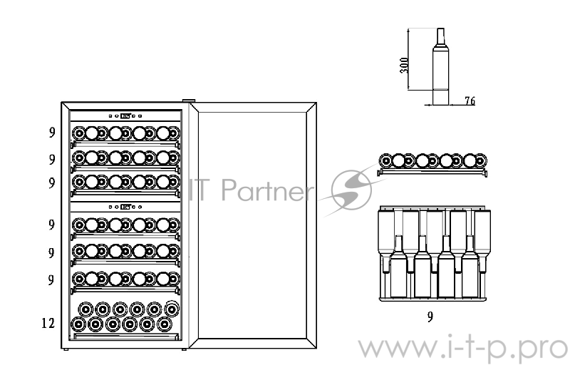 Холодильник винный CASO WineComfort 660 Smart