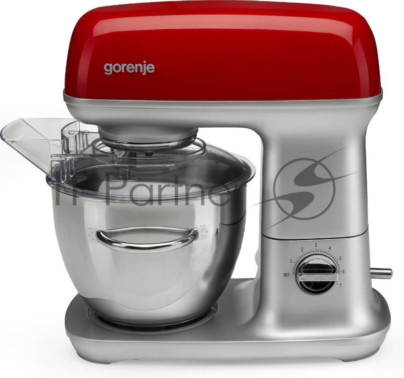 Кухонная машина Gorenje MMC1000RLR планетар.вращ. 1000Вт красный