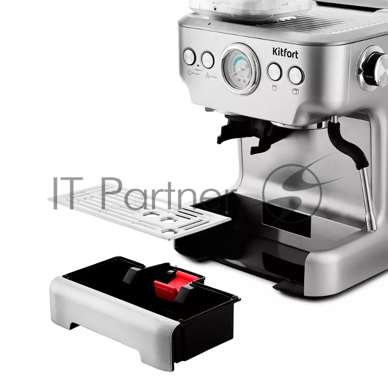 Кофемашина Kitfort KT-755 1620Вт серебристый