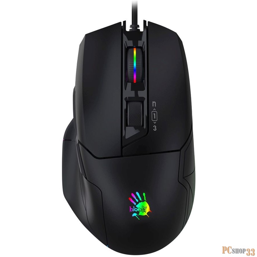 Мышь A4 Bloody W70 Max черный оптическая (10000dpi) USB