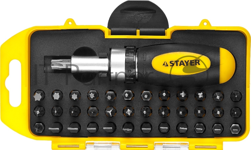 Набор отверточный Stayer 2557-H38 38 предметов (жесткий кейс)