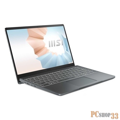 Ноутбук MSI Modern 14 B11MO-063RU 14(1920x1080 (матовый) IPS)/Intel Core i5 1135G7(2.4Ghz)/8192Mb/512PCISS Iris Xe Graphics/Cam/BT/WiFi/war 1y/1.2kg/Carbon Grey/W10