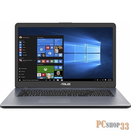 Ноутбук 17.3 HD+ Asus M705BA-BX113 grey (AMD A4 9125/8Gb/256Gb SSD/noDVD/VGA int/No OS) (90NB0PT2-M01740)