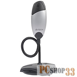 Цифровая камера A4Tech PK-636K SILVER+BLACK, Web-камера гибкая опора, встроен. микрофон, до 2Mpx, 1/5 CMOS, 640x480, USB 2.0