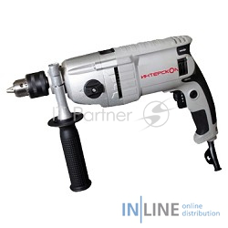 Дрель, Шуруповерт ИНТЕРСКОЛ ДУ-13/820ЭР дрель ударная 148.1.3.00 {810Вт,ЗВП 13мм,2000о/м,32000уд/м,2 режим,2.6кг}