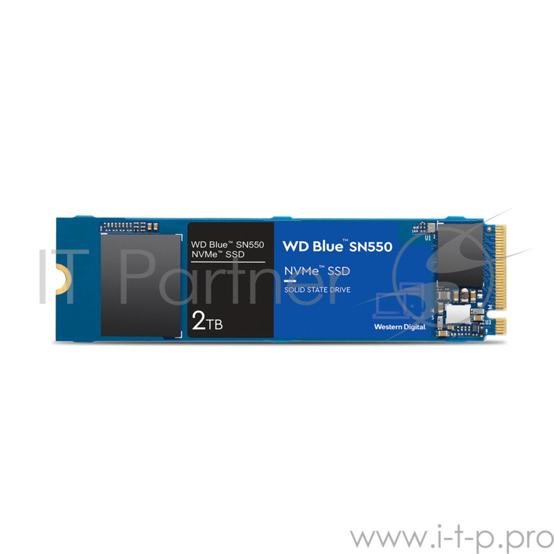 Твердотельный накопитель SSD WD Blue SN550 WDS200T2B0C 2ТБ M2.2280 NVMe PCIe Gen3 8Gb/s