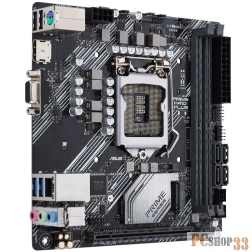 Материнская плата Asus PRIME H410I-PLUS/CSM Soc-1200 Intel H410 2xDDR4 mini-ITX AC`97 8ch(7.1) GbLAN+VGA+HDMI