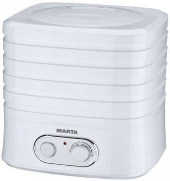 Сушилка для овощей и фруктов MARTA MT-1945 белый жемчуг