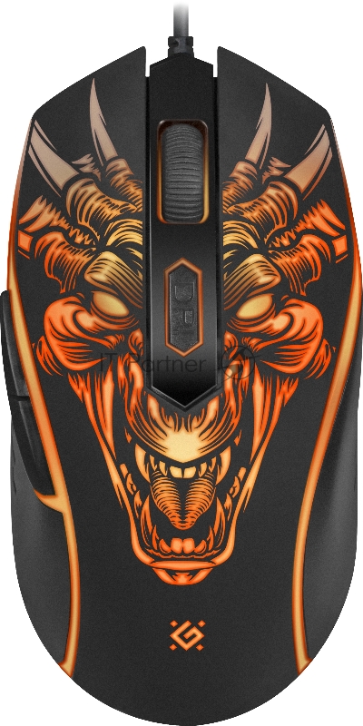 Мышь игровая Monstro GM-510L оптика, USB, 6 кнопок, 3200dpi DEFENDER