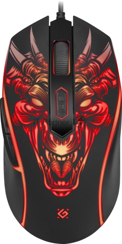 Мышь игровая Monstro GM-510L оптика, USB, 6 кнопок, 3200dpi DEFENDER