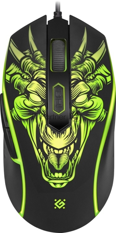 Мышь игровая Monstro GM-510L оптика, USB, 6 кнопок, 3200dpi DEFENDER