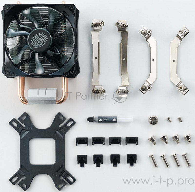 Вентилятор Cooler Master Hyper H412R, RPM, 100W (up to 120W), Full Socket Support RR-H412-20PK-R2)