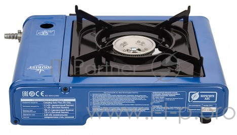 Плита газовая портативная TOURIST CAMPING GURU PLUS TS-233 с переходником