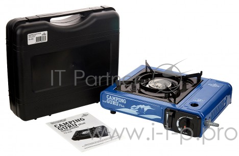 Плита газовая портативная TOURIST CAMPING GURU PLUS TS-233 с переходником