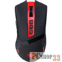 Игровая мышь беспроводная Redragon Blade чёрно-красная (2.4 ГГц, USB, 9 кнопок, 4800 Dpi, красная подсветка, 1 x AA)