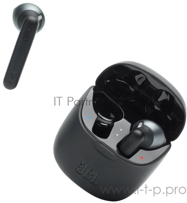 Гарнитура вкладыши JBL T225 TWS черный беспроводные bluetooth в ушной раковине (JBLT225TWSBLK)