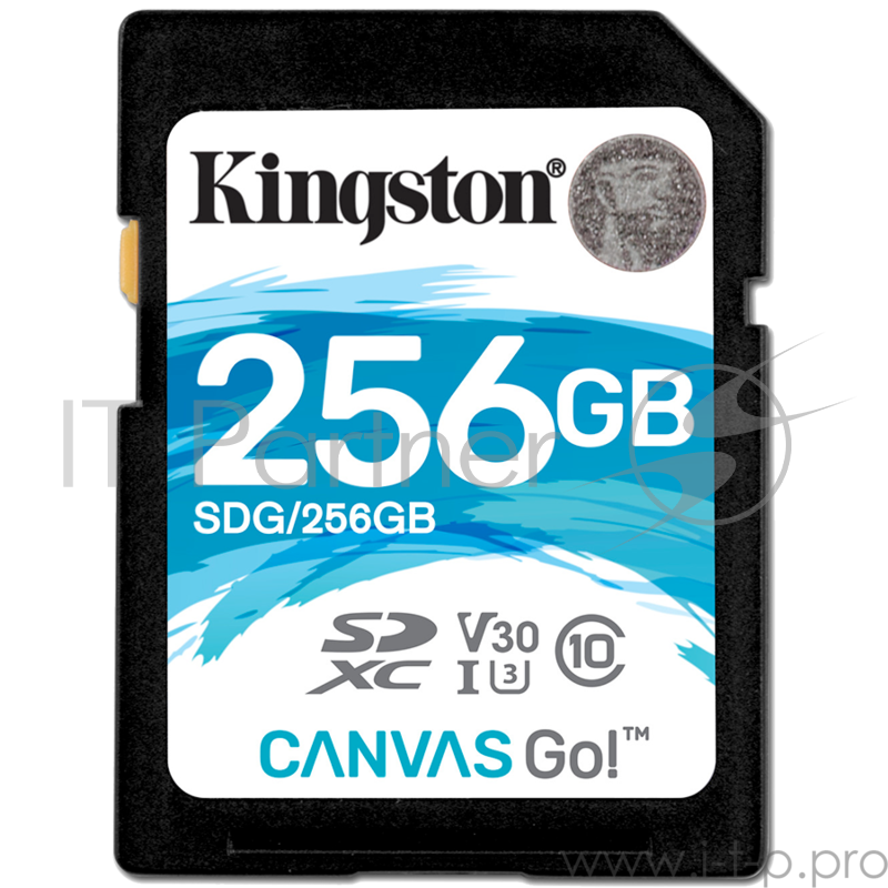 Карта памяти SecureDigital 256Gb Kingston SDG/256GB {SDXC Class 10 UHS-I U3 Canvas Go!}