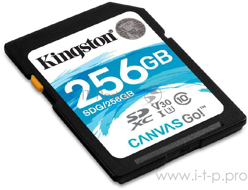 Карта памяти SecureDigital 256Gb Kingston SDG/256GB {SDXC Class 10 UHS-I U3 Canvas Go!}