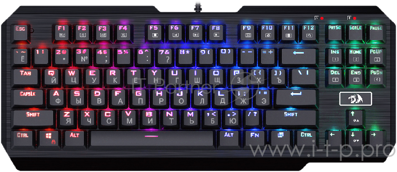 Механическая клавиатура Usas RU,подсветка,Outemu,компактная Redragon