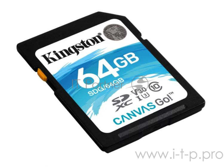 Карта памяти SecureDigital 64Gb Kingston SDG/64GB {SDXC Class 10, UHS-I U3}