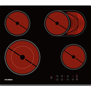 Варочная поверхность Hyundai HHE 6670 BG черный