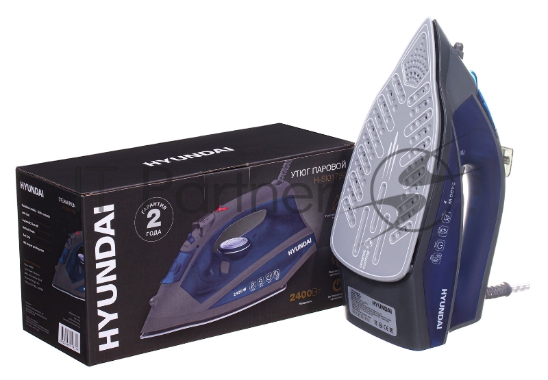 Утюг Hyundai H-SI01789 2400Вт серый/темно-синий