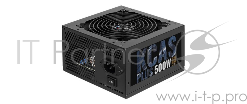 Блок питания Aerocool 500W RTL KCAS-500PLUS { 80+ bronze (24+4+4pin) APFC 120mm fan 7xSATA RTL}