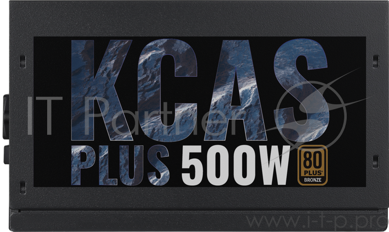 Блок питания Aerocool 500W RTL KCAS-500PLUS { 80+ bronze (24+4+4pin) APFC 120mm fan 7xSATA RTL}