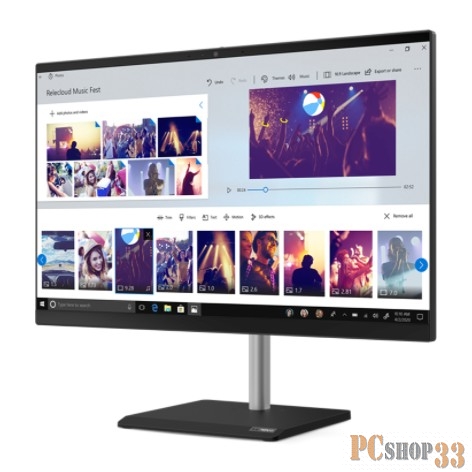 Моноблок Lenovo V50a-24IMB All-In-One 23,8 i5-10400T, 16GB, 512GB SSD M.2, AMD Radeon 625 2G, WiFi, BT, DVD-RW, FHD Cam, VESA, USB KB&Mouse, NoOS, 1Y OS