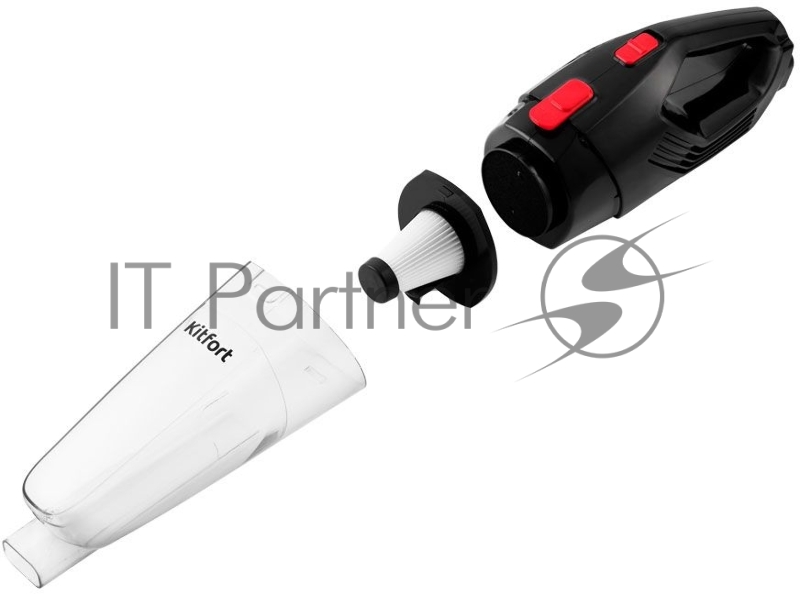 Пылесос ручной Kitfort KT-596-1 600Вт черный/красный