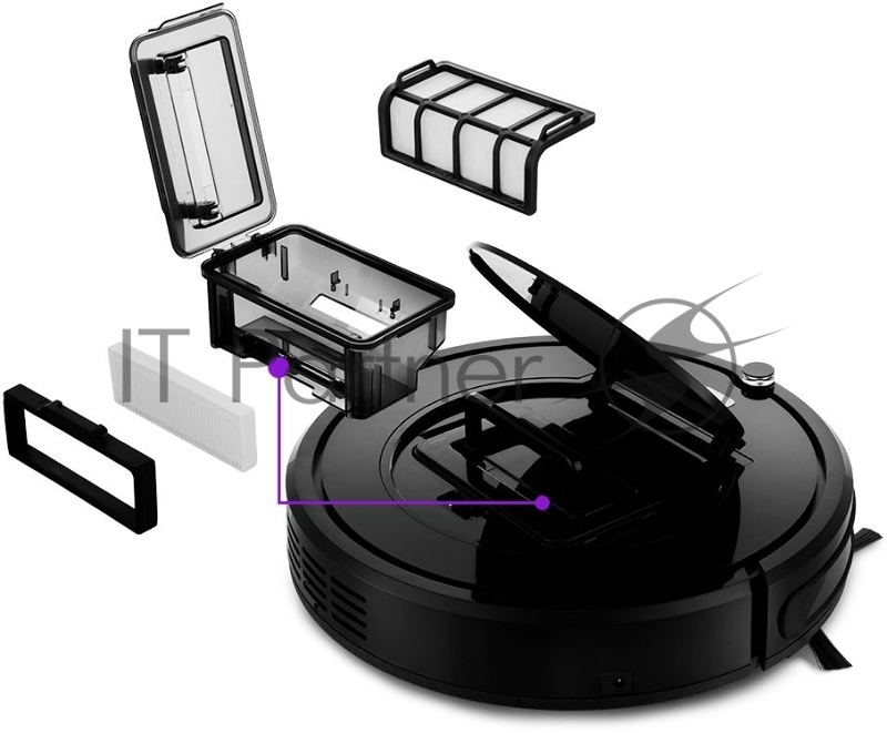 Пылесос-робот Kitfort KT-568 25Вт черный
