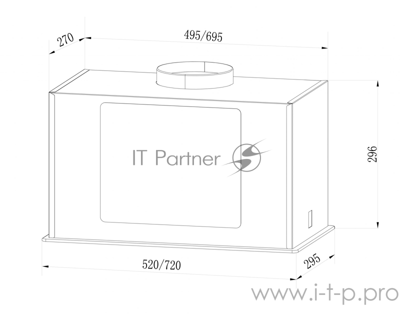 Вытяжка LEX GS BLOC GS 600 WHITE