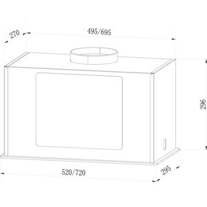 Вытяжка LEX GS BLOC G 600 WHITE