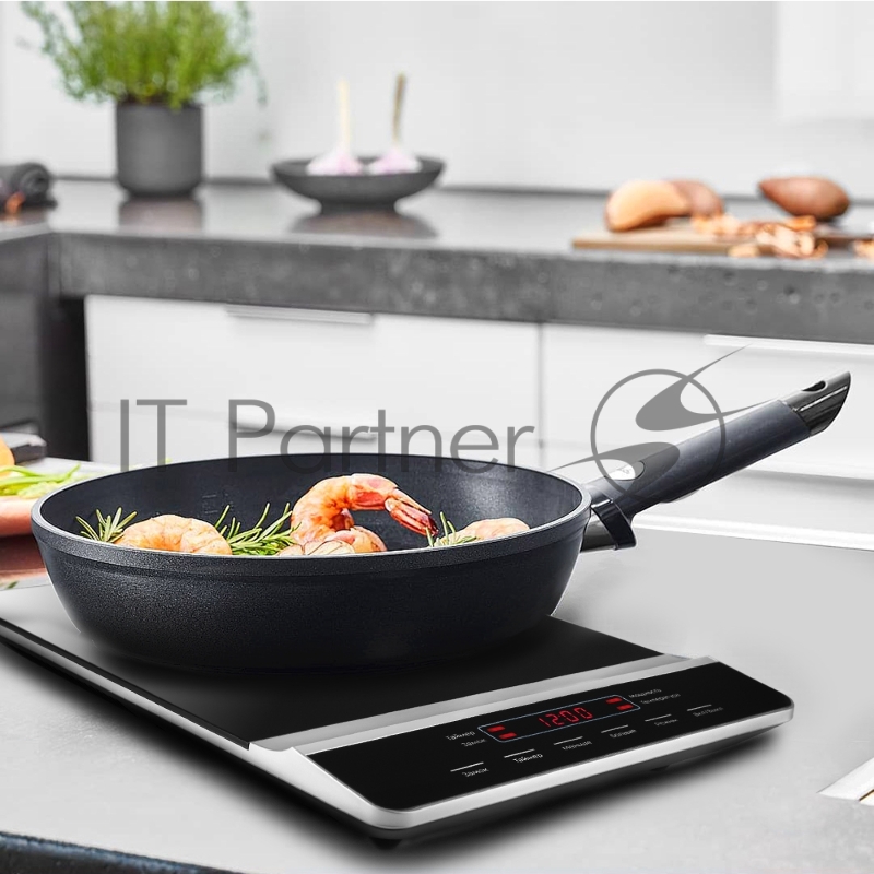 Плита Электрическая Kitfort КТ-129 черный стеклокерамика (настольная)