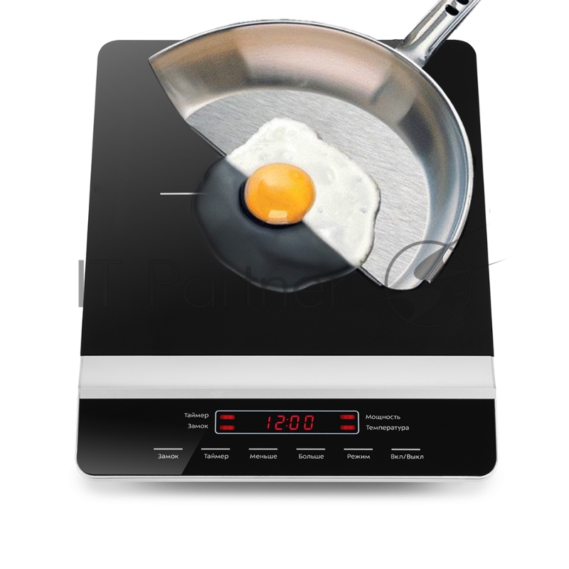 Плита Электрическая Kitfort КТ-129 черный стеклокерамика (настольная)