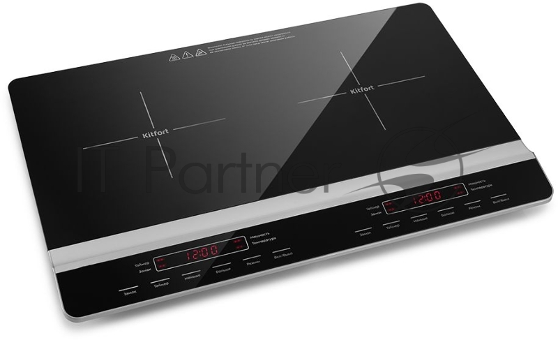 Плита Электрическая Kitfort КТ-130 черный стеклокерамика (настольная)