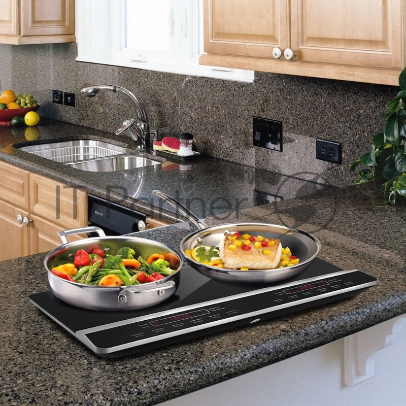 Плита Электрическая Kitfort КТ-130 черный стеклокерамика (настольная)