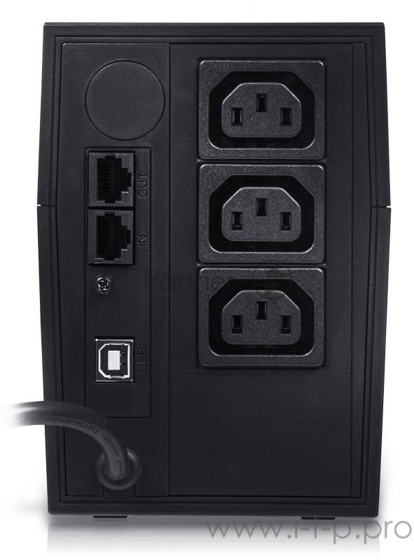 ИБП (UPS) 1000ВА Powercom Raptor RPT-1000AP, черный (USB)