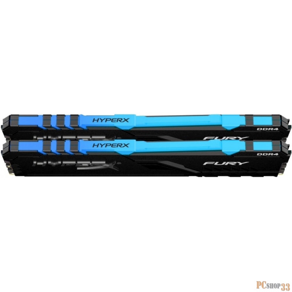 Оперативная память DDR4 DIMM 64Gb PC24000, 3000Mhz, Kingston HyperX FURY RGB (Kit of 2), CL16 (HX430C16FB3AK2/64) (retail)