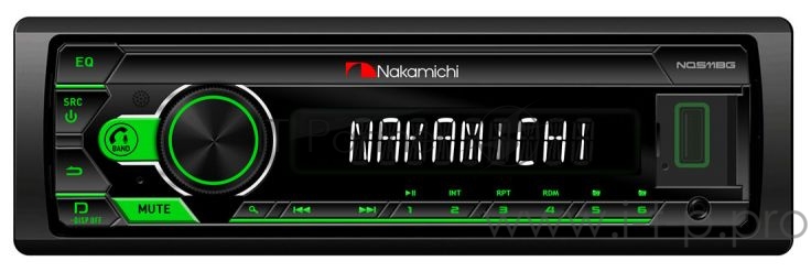 Автомагнитола Nakamichi NQ511BG 1DIN 4x50Вт