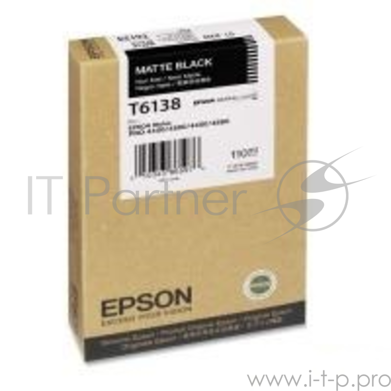 Расходные материалы Epson C13T613800 КАРТРИДЖ STYLUS PRO 4450 (Matte Black) 110ML