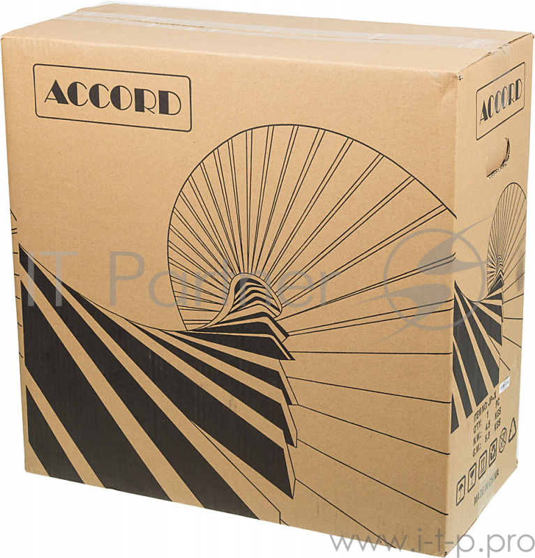 Корпус Accord JP-X черный без БП ATX 2xUSB2.0 1xUSB3.0 bott PSU