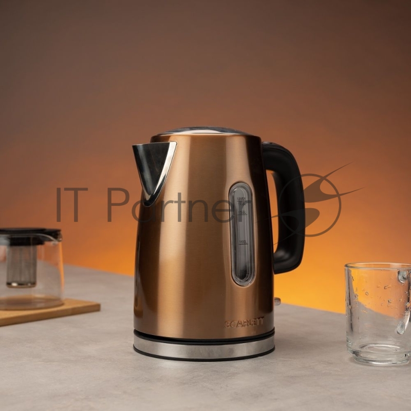 Чайник электрический Scarlett SC-EK21S98 1.7л. 2200Вт бронзовый (корпус: нержавеющая сталь)