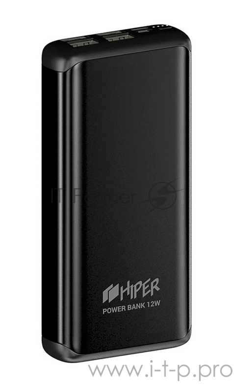 Мобильный аккумулятор Hiper MS20000 Black Li-Pol 20000mAh 2.4A+2.4A+2.4A+2.4A черный 4xUSB материал пластик