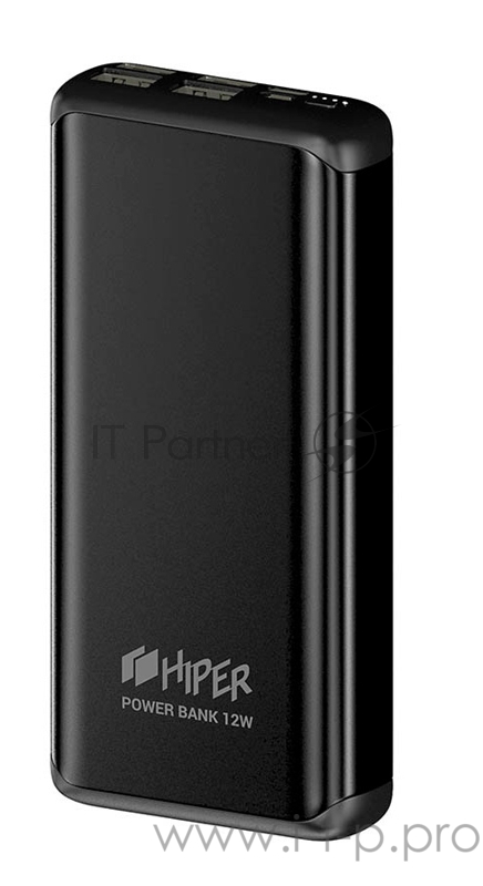 Мобильный аккумулятор Hiper MS20000 Black Li-Pol 20000mAh 2.4A+2.4A+2.4A+2.4A черный 4xUSB материал пластик