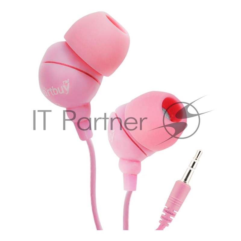 Внутриканальные наушники SmartBuy® COLOR TREND, розовые (арт. SBE-3100)/320