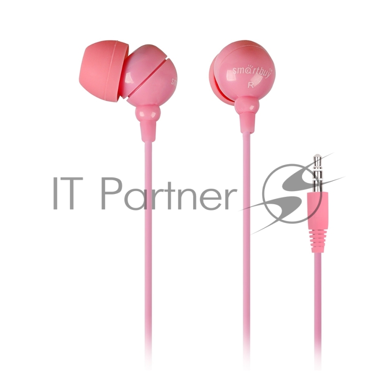 Внутриканальные наушники SmartBuy® COLOR TREND, розовые (арт. SBE-3100)/320